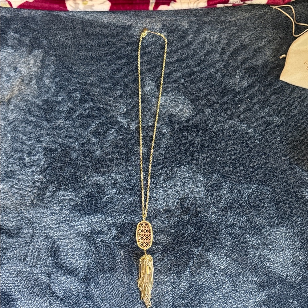 Kendra Scott necklace Gold Pendant Necklace with Tassel